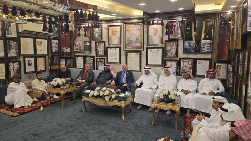 *سكرتێری گشتیی YNDK سەردانی کەسایەتى ناسراوى کوێت بەڕێز شێخ عەبدولعەزیز حوسێنى دەکات*