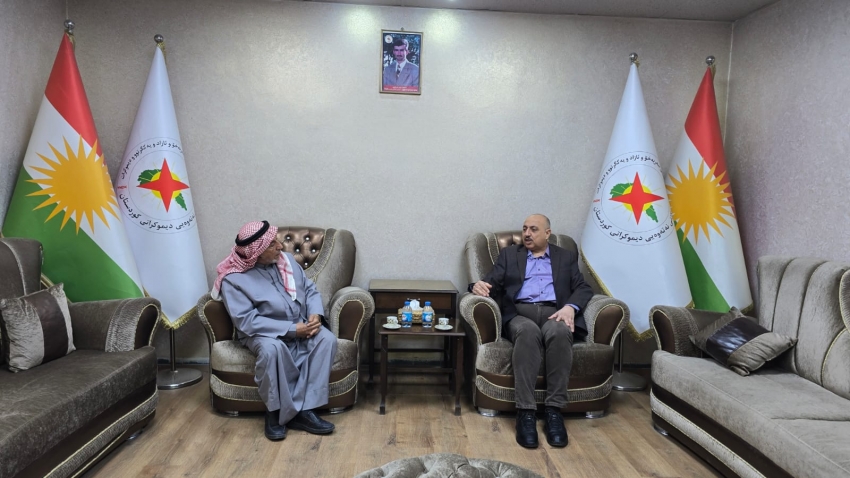 سكرتێری گشتیی YNDK پێشوازی لە سەرۆکى بەرەى رزگارى عێراق دەكات