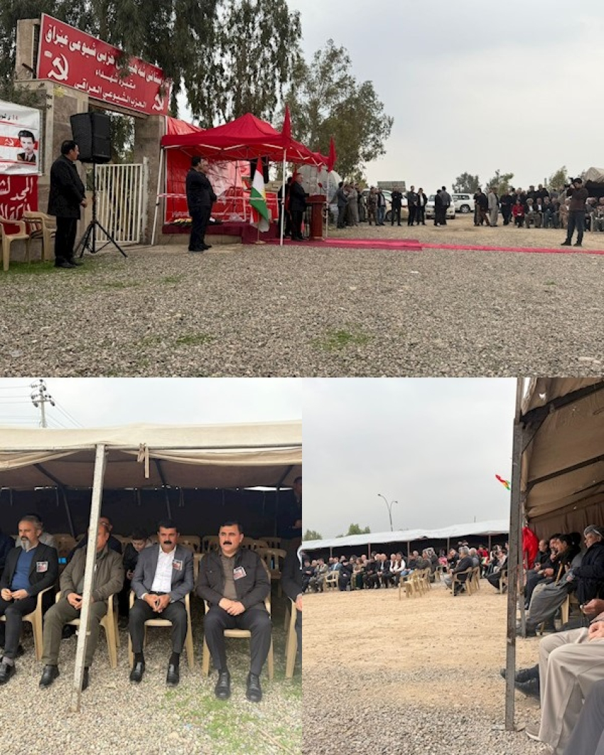 شاندێكى مه‌كته‌بی سیاسيی YNDK له‌ گرده‌ڕه‌شه‌ به‌شداری رۆژی شه‌هیدان ده‌كات